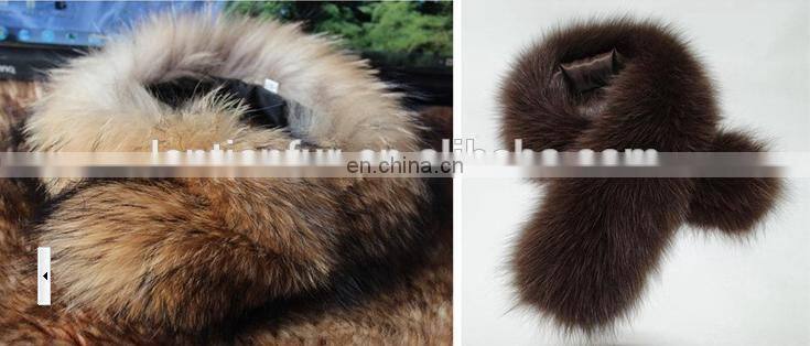 Lantian Fur Top Quality Genuine Raccoon Fur Trim For Hood and Garment