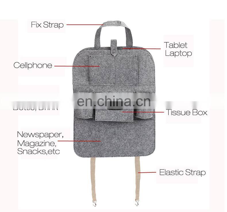 New Arrival Multi-Pocket Seat Back Storage Bag Car Back Seat Organizer