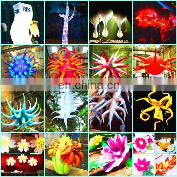 inflatable white balloon with led light inside