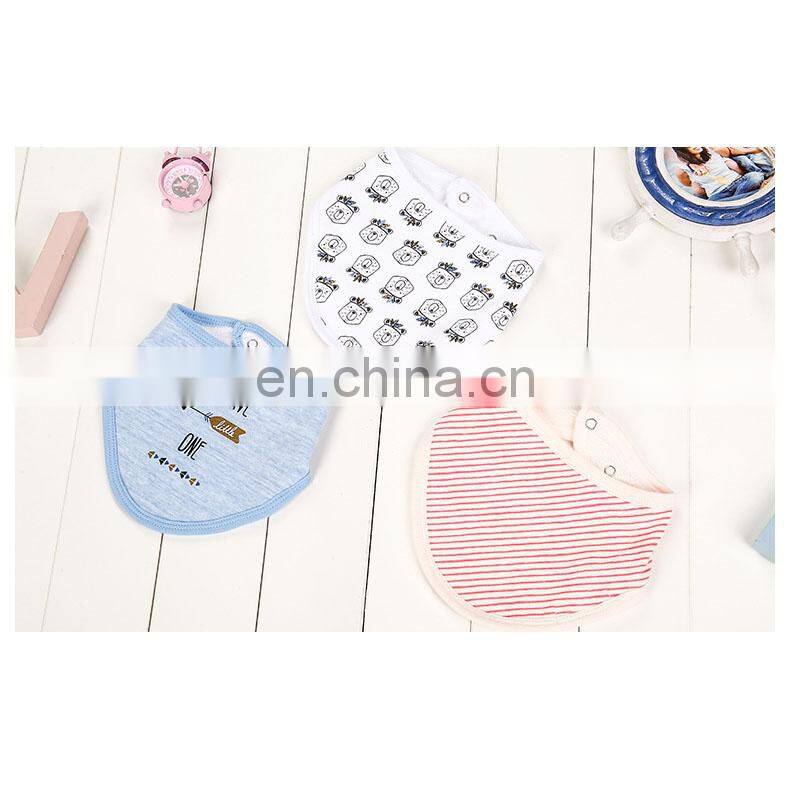 Waterproof cotton baby bandana drool bibs for babies trendy cartoon baby bandana bib