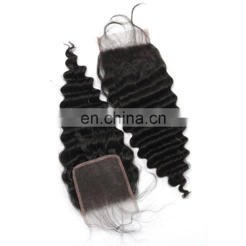 Good Quality Wholesale Price Deep Wave Virgin Brazilian Hair Closure