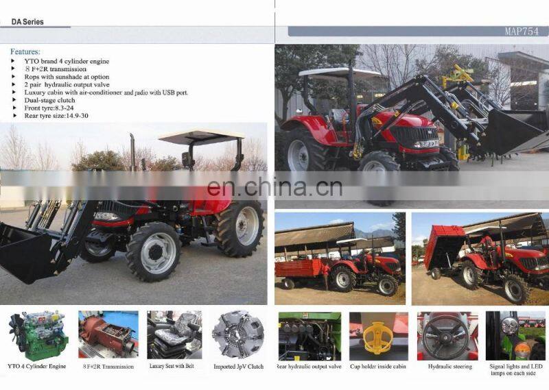 80hp agriculture tractor, farm tractor price