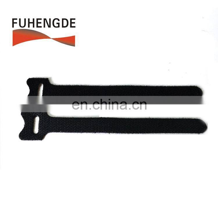 Black Strong Stickness Mushroom head hook back to back hook loop cable tie wrap