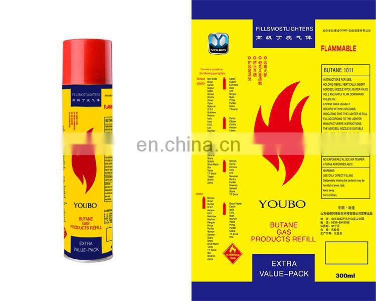 300ml butane lighter gas refilling