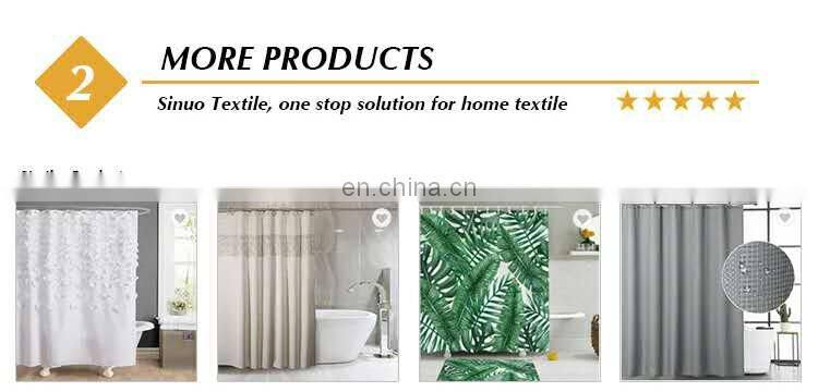 Customized African Print Digital Printing Waterproof Shower Curtain