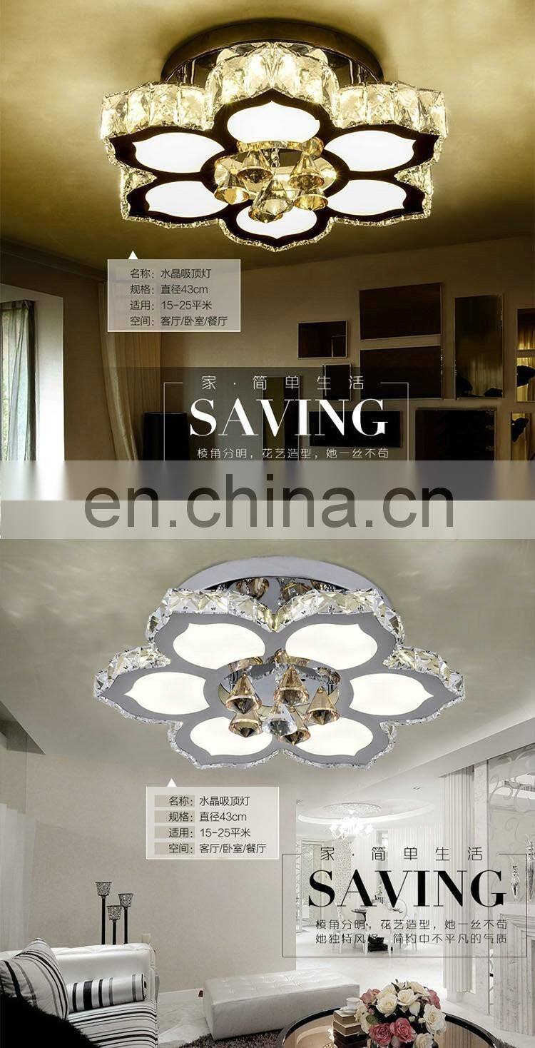 modern minimalist LED K9 Crystal ceiling Lights living room light Fixtures