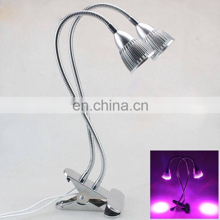 Hot LED double head plant growth light 10W plant fill light double head hose plant light