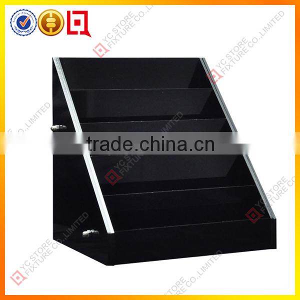 Multilevel Facial cream acrylic cosmetic counter display racks cosmetics