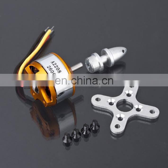 Brushless DC Electric Motor A2208 KV1100 KV1400 KV2600 for RC Airplanes/Boat/Vehicle Model Glider Plane Kit