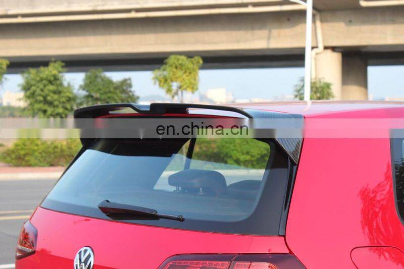 MK7 Carbon Fiber Roof Wing Car Rear Spoiler Fit for VW GOLF VII 7 GTI 2014 UP