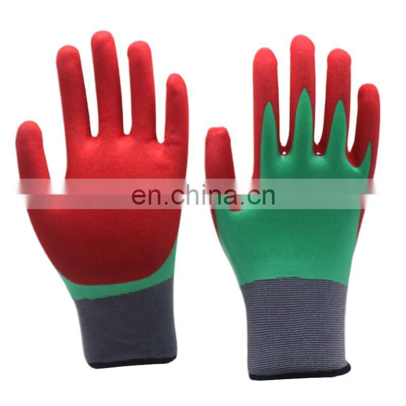 HY HPPE 13 Gauge Customize Against Cuts And Lacerations Gloves Double Nitrile Coated Not Absorb Oils And Liquids Fishing Glove