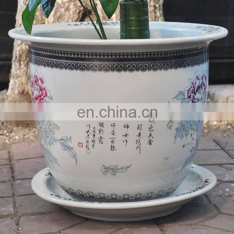 jingdezhen famille-rose porcelain garden flower plant pots wholesale