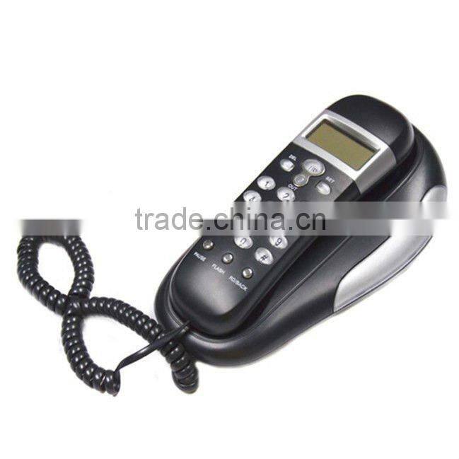 Caller ID Phone, Slim Trimline Wall Mountable Telephone