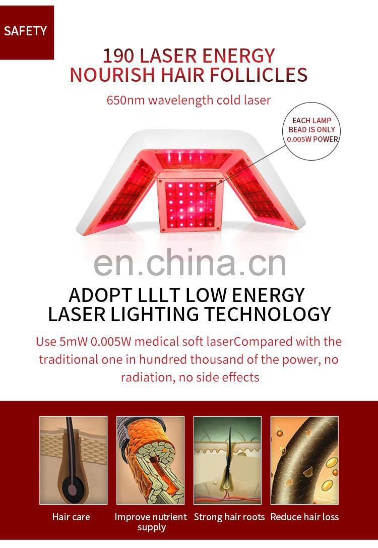 Salon Professional Anti Hair Loss Laser Diodes Machine Hair Follicle Detection Analysis Scalp Massager Hair Growth Machine