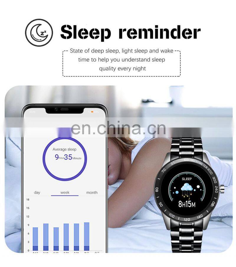 LIGE Steel Band Smart Watch Men Heart Rate Blood Pressure Monitor Sport Fitness Tracker Waterproof Reloj Smart Watch
