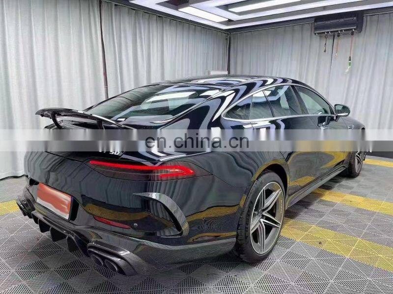 Runde Carbon Fiber Brabus Style For Mercedes-Benz AMG GT50 GT53 Body Kit Front Lip Rear Lip Side Skirt Spoiler Exhaust