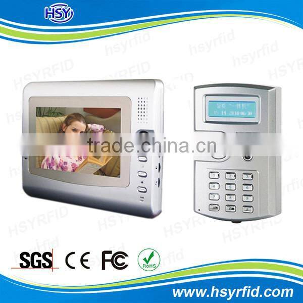 Door access control system multi apartments wired intercom 2 way video doorphone