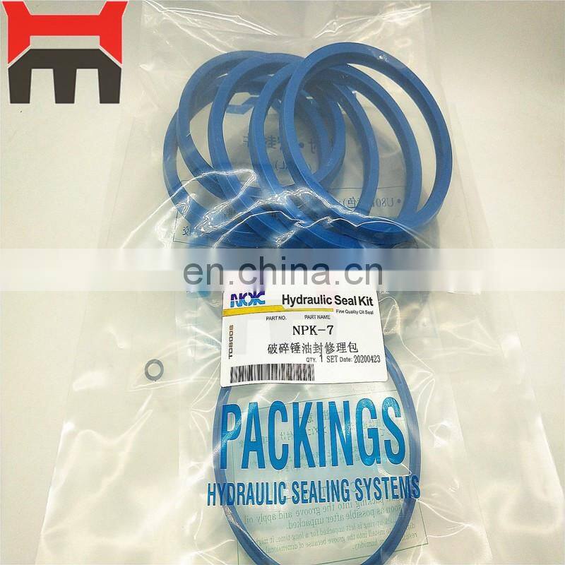 NPK-7X NPK7 hydraulic Breaker seal kit for Excavator breaker hammer oil seal