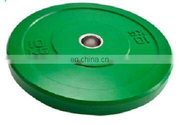 Rubber barbell counterweight deadlift stainless steel middle ring black training British standard pound weightlifting plate