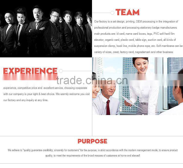 Colorful hard id card holder,plastic id badge holder name badge holder