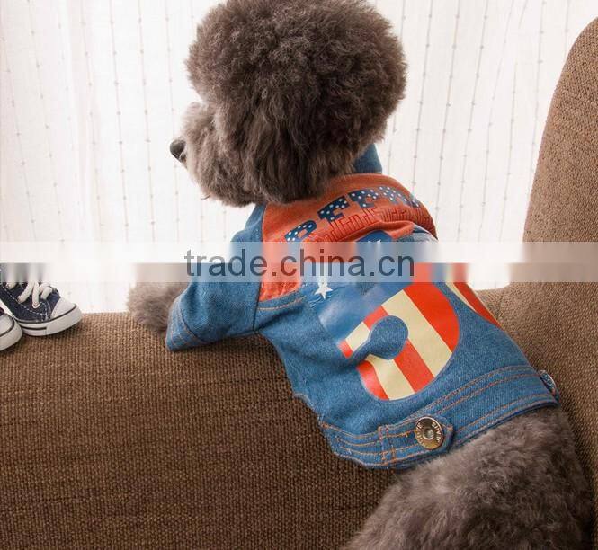 cowboy mix color dog outfits pet dog clothes for Teddy