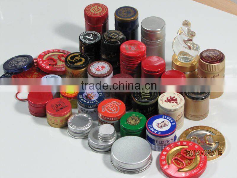 aluminum ROPP bottle caps for wine