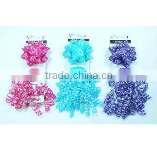 Christmas pull ribbon bows for gift packaging or wedding decoration