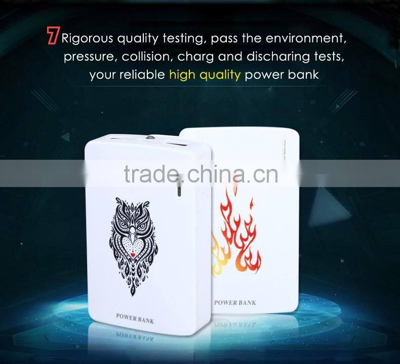 Wholesale colorful charger portable smart power bank 9000mah HS