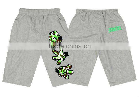 Summer hot elastic men short sweat pant