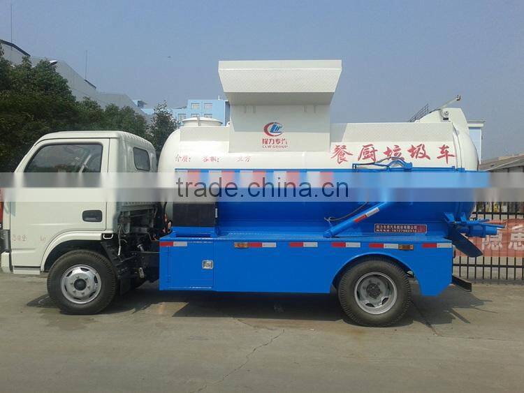 2015 top quality Dongfeng garbage truck 4000L kitchen garbage truck