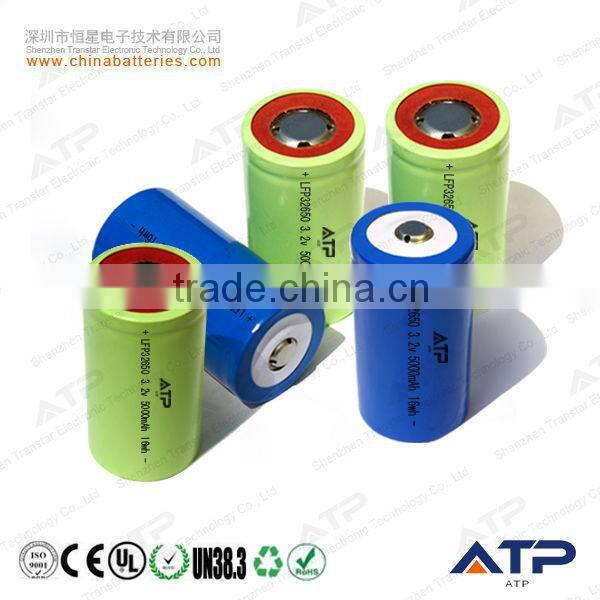 Long lasting ifr32650 3.2v 5ah lifepo4 32650 battery cell