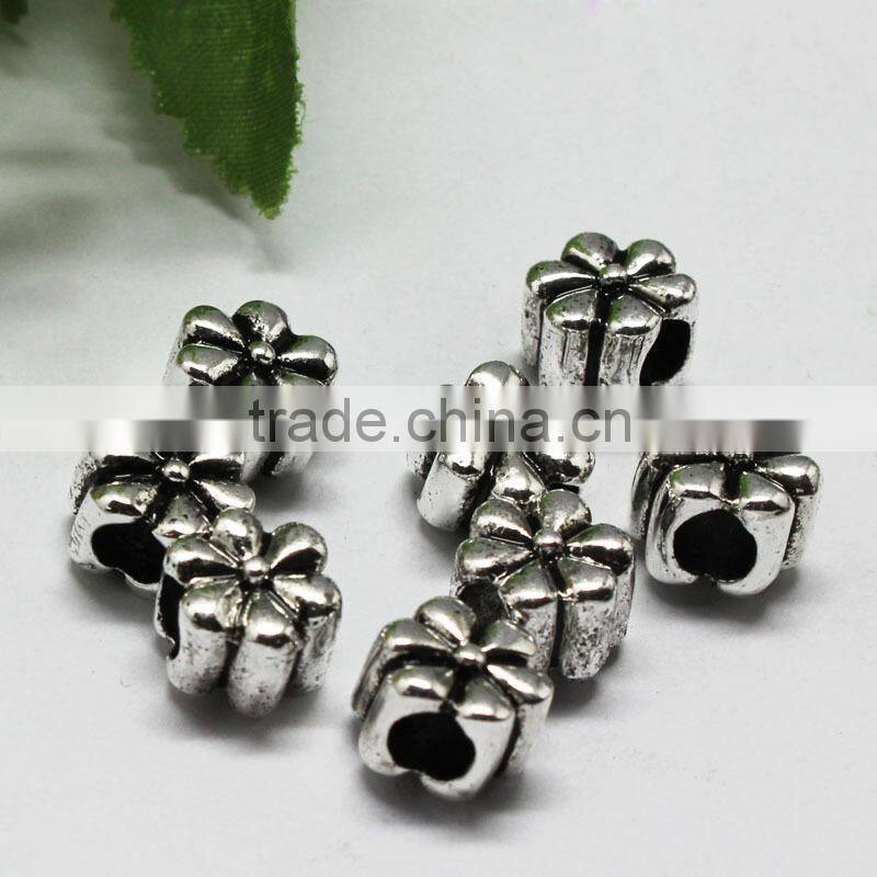 Pdora Jewelry Accessories the Red Hibiscus Hanging and Slider DIY Zinc Alloy Beads