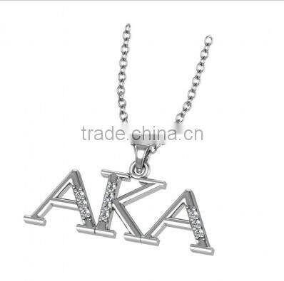 AKA letter Jewelry neckalce