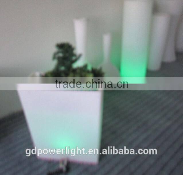 New PE plastic Flowerpot with LED light YXF-6070