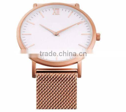 Most Popular Simple New Design Fashion Girls Mesh Watch With Ronda Movt