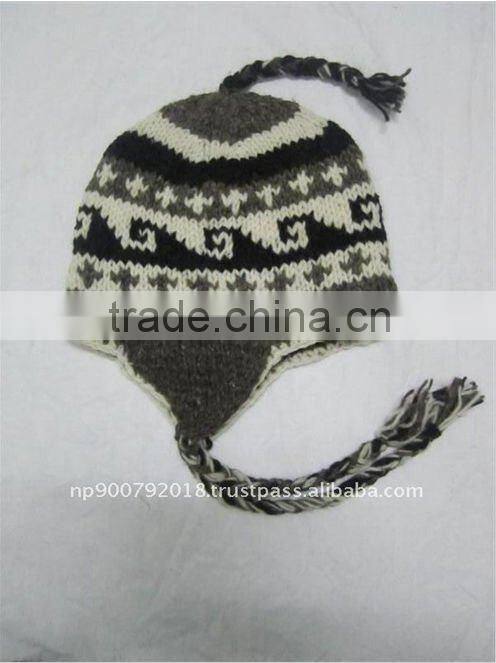 Hand Knitted Bright Color Warm Hat