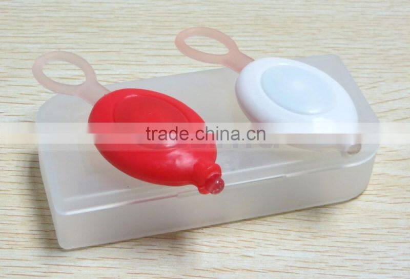 Silicon Key Holder Run Safe LED Light Red Anti Lost Warning Flashlight