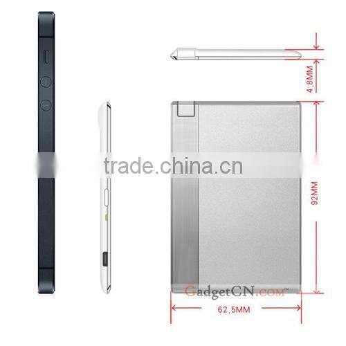 Newest Air Card 1350mah mini ultrathin Power Bank 4.8mm