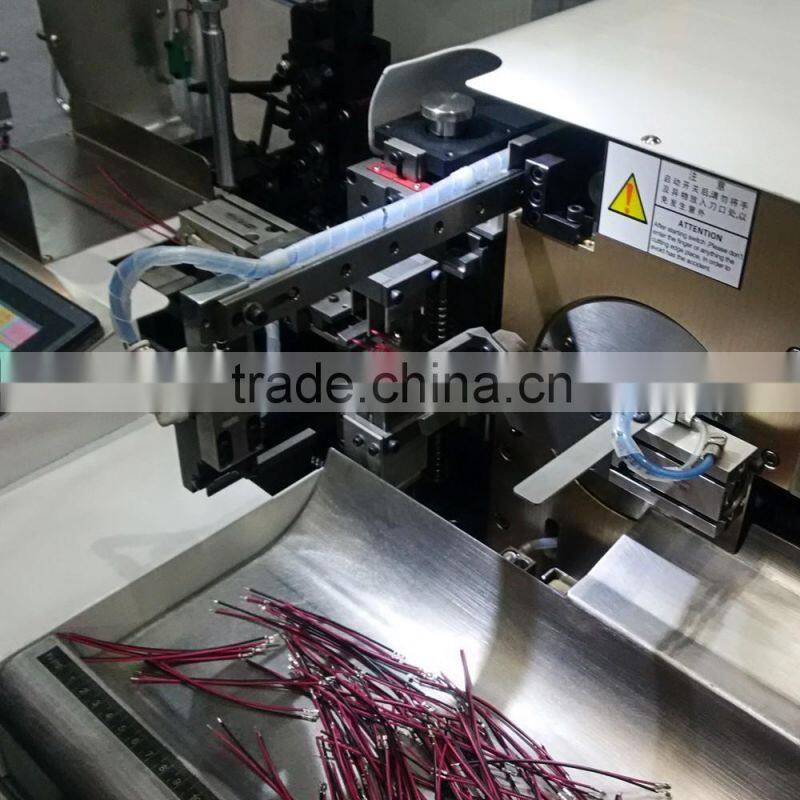 Automatic single-head and dual-line terminal crimping machine