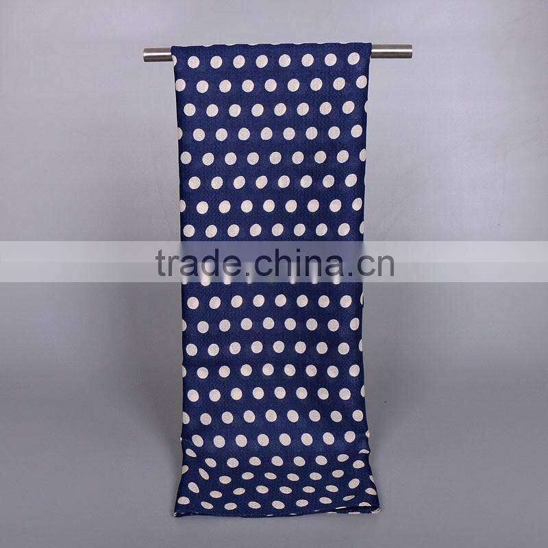 Bulk Selling Fashion Cute Cotton Viscose Wave Polka Dot Scarf Shawl