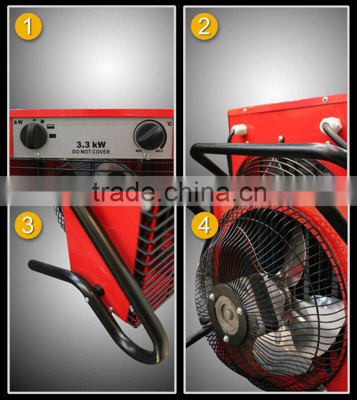 3.3kw industrial fan heaters 220-230v