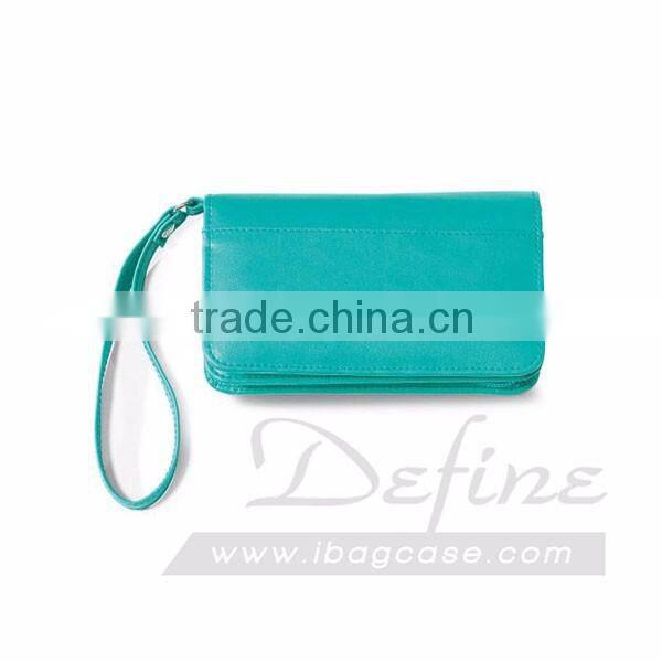 Premium Custom Brand Fashion Black Wristlet Wallet