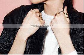 Gold Plating Colored Acrylic Stones Shourouk Earrings