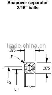 KC040CP0 Reail-silm Thin-section bearings (4x4.75x0.45 in) P2P4 grade