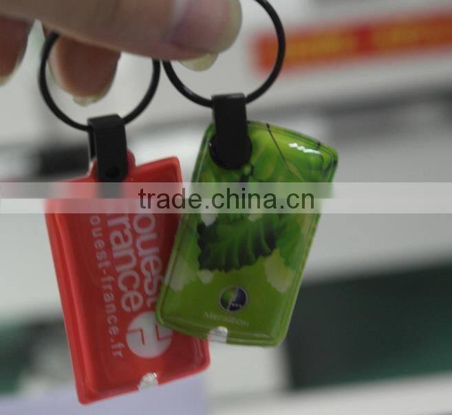 Environmental Custom Promotional gift Car Shape LED Squeeze Key lights soft pvc keychain