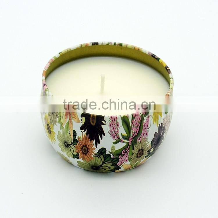 12OZ scented candle tin in containers with three wick