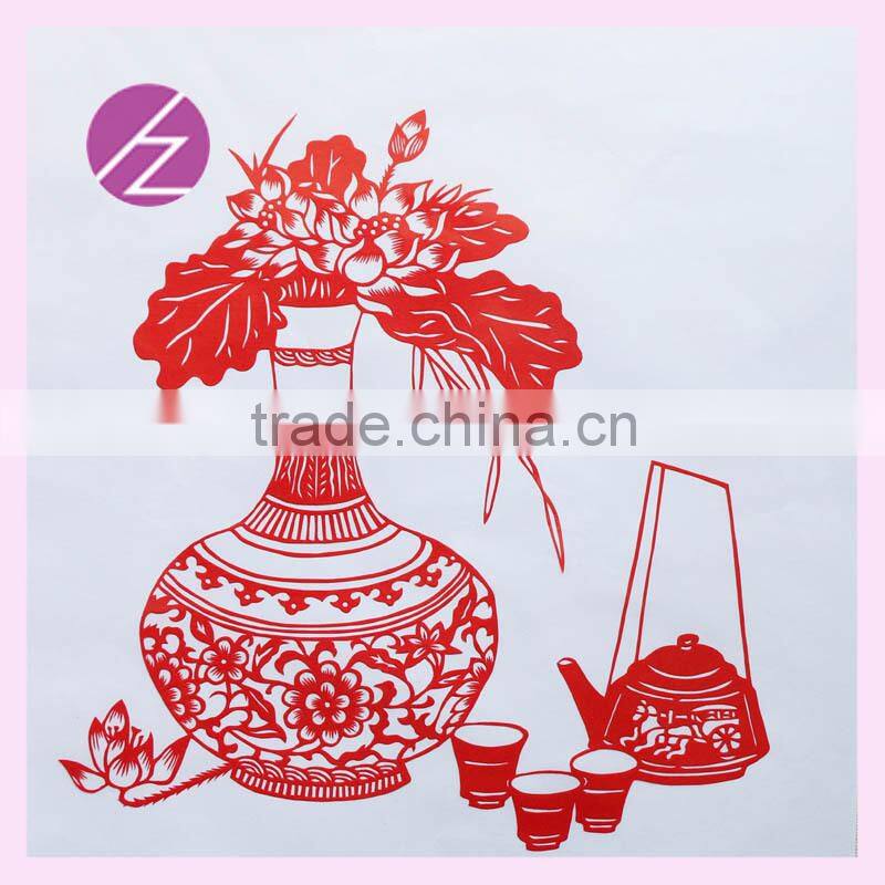 Christmas gift Chritmas decoration for supermarkets handicraft paper-cut wedding home decoration of Chinese Tea ArtJZ-96