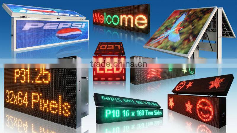 P10 white outdoor usage led display for bus sign