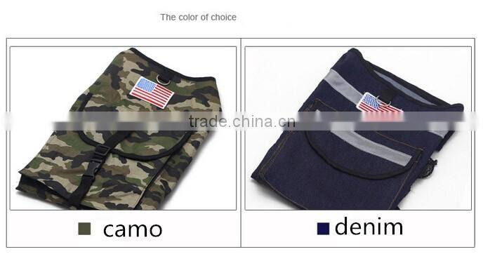 2016 New Pet Bag For Dog, Dog Backpack,Dog Carrier Bag With Camo And Denim Styles