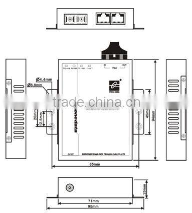 2 ports Ethernet to Fiber Converter